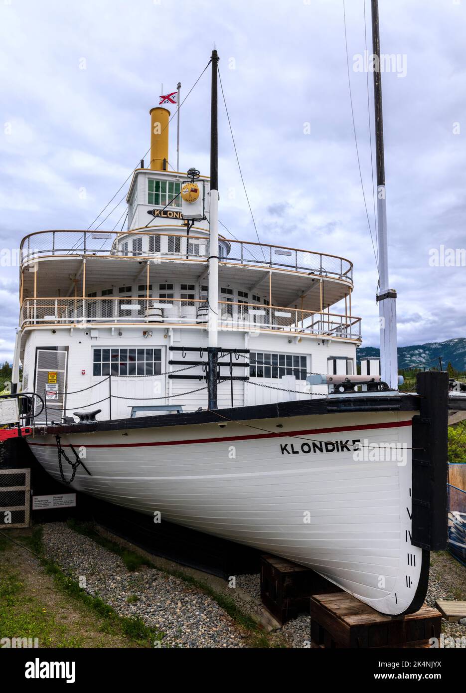 S. Klondike, sito storico nazionale del Canada; Whitehorse; Yukon Territories; Canada Foto Stock