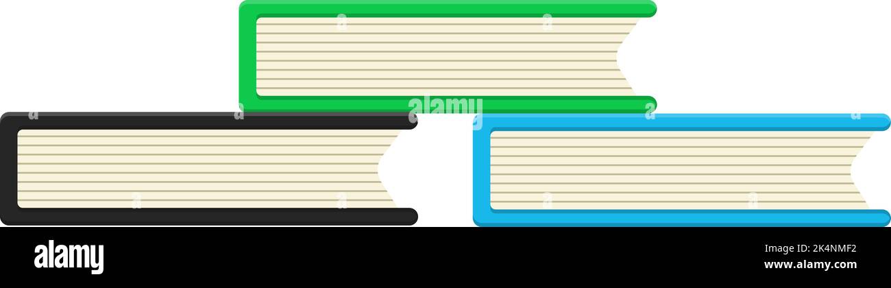 Libro con copertina rigida, illustrazione, vettore su sfondo bianco. Illustrazione Vettoriale