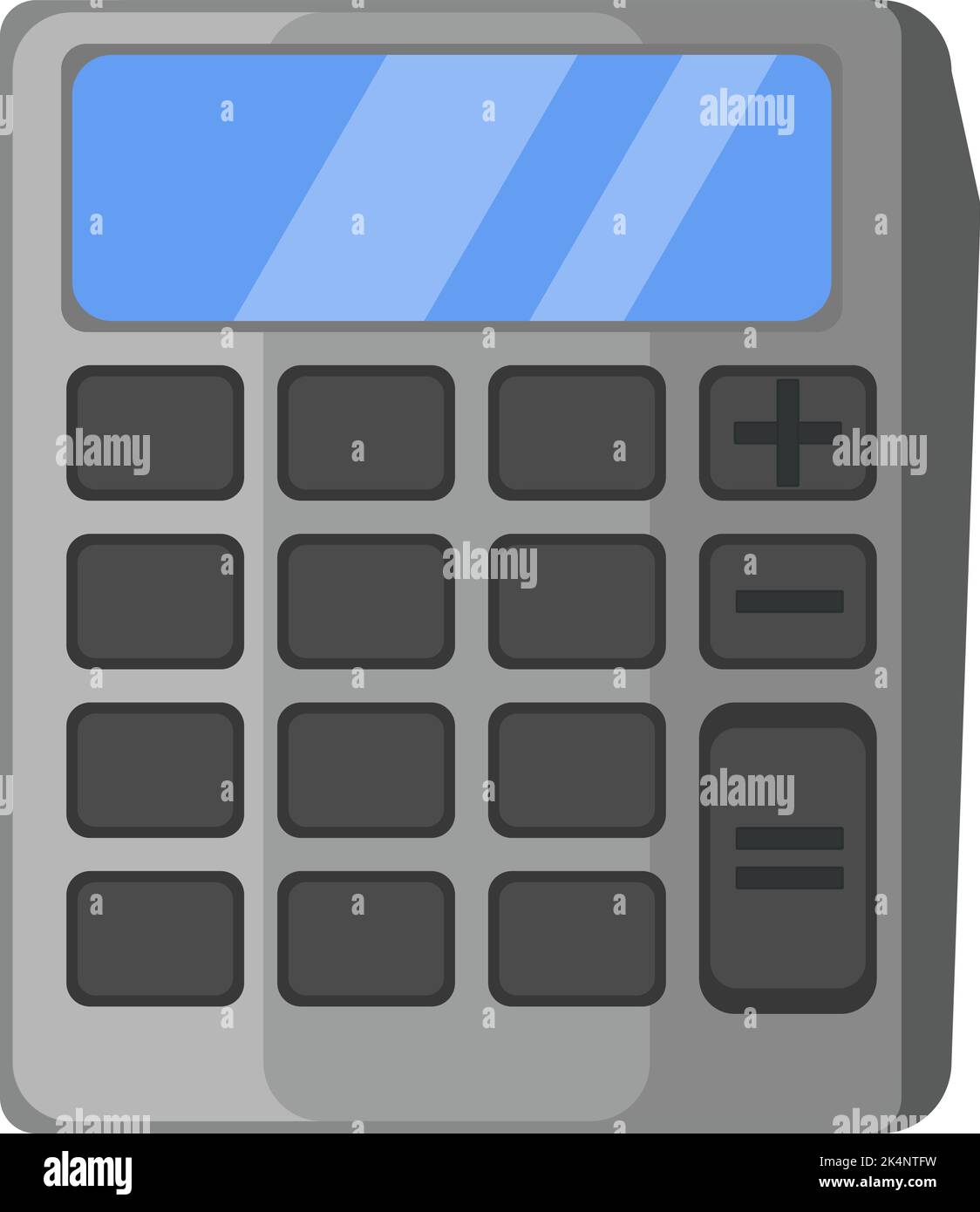 Calcolatore didattico, illustrazione, vettore su sfondo bianco. Illustrazione Vettoriale