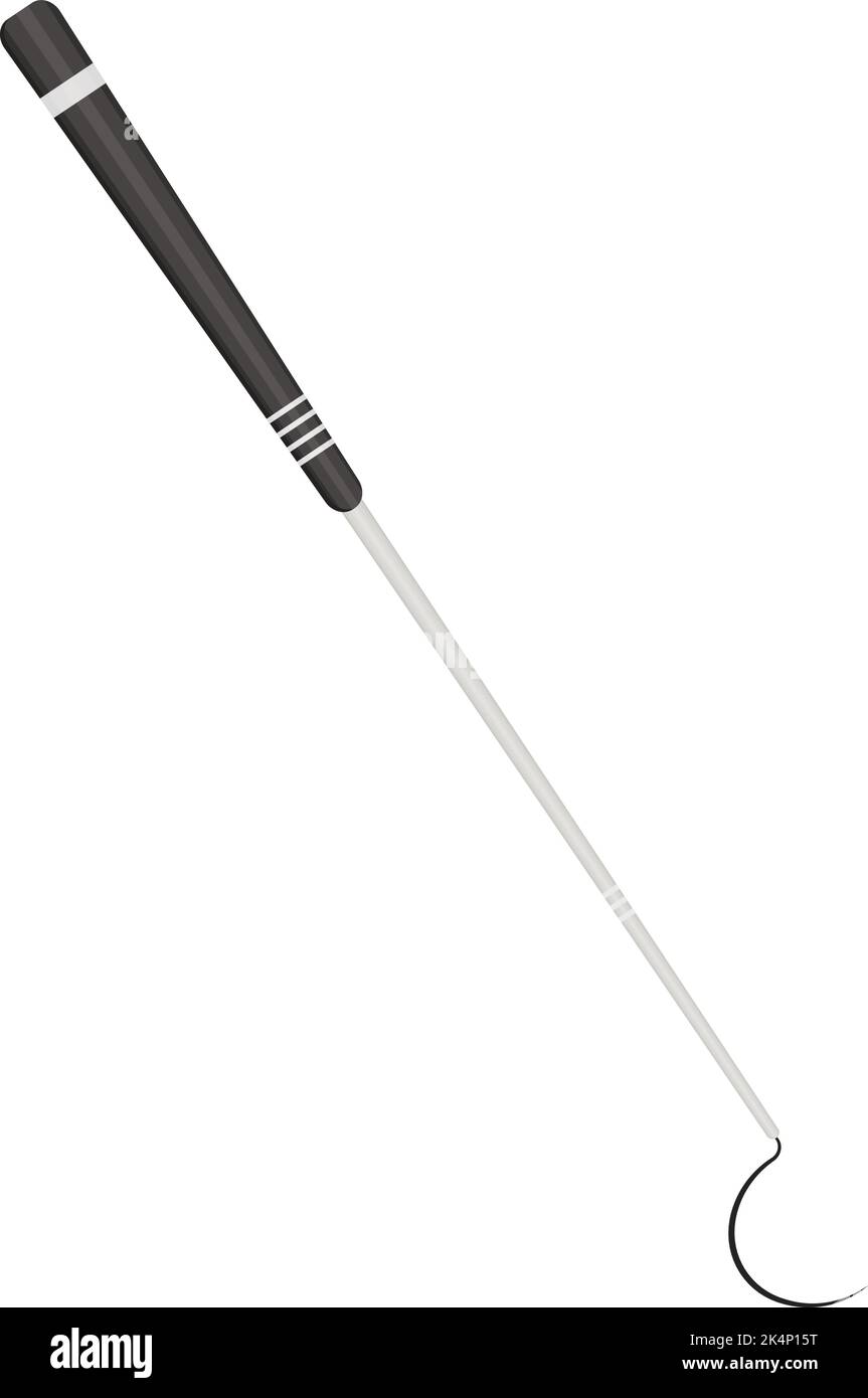 Gancio lungo per serpente, illustrazione, vettore su sfondo bianco. Illustrazione Vettoriale