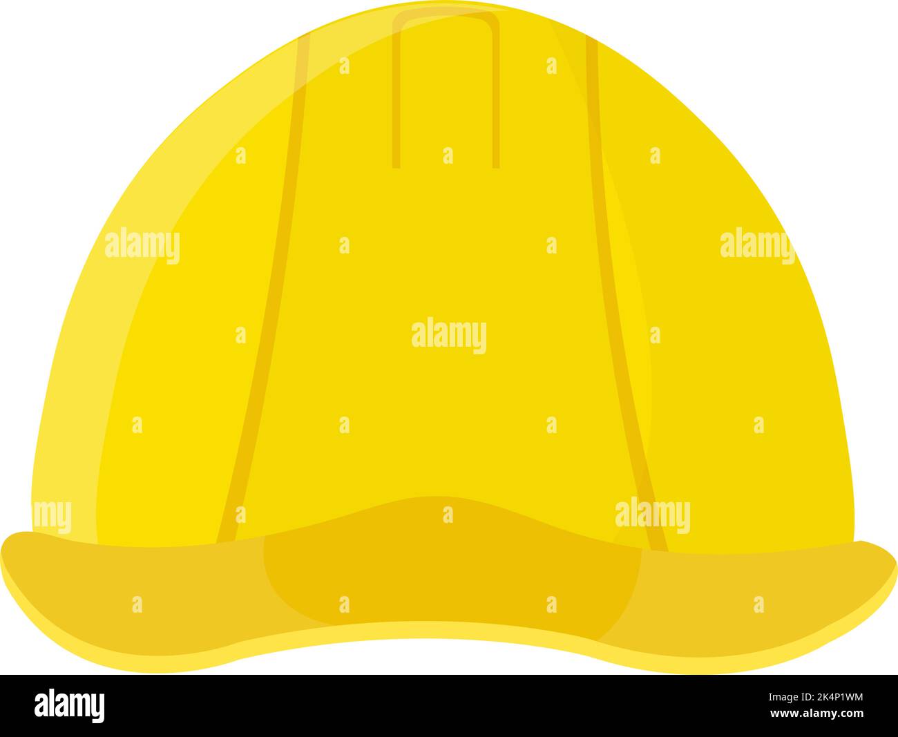 Casco da costruzione, illustrazione, vettore su sfondo bianco. Illustrazione Vettoriale