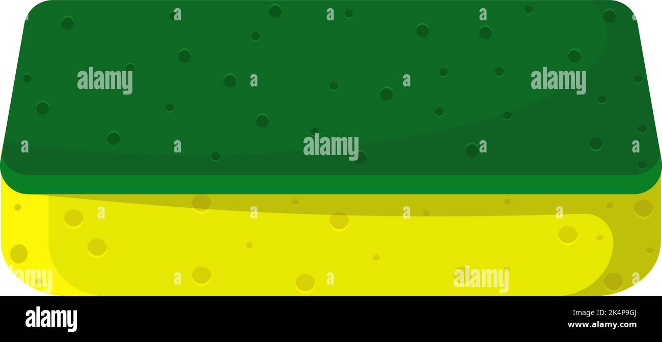 Spugna sanitaria, illustrazione, vettore su sfondo bianco. Illustrazione Vettoriale