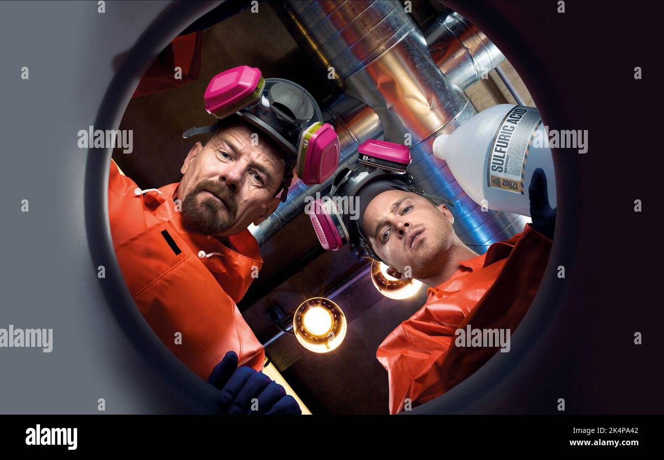 BRYAN CRANSTON, AARON PAUL, rompendo i cattivi, 2008 Foto Stock