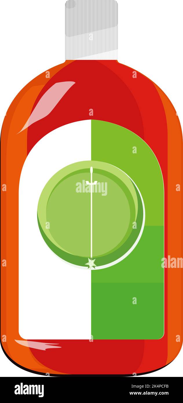 Ammorbidente, illustrazione, vettore su sfondo bianco. Illustrazione Vettoriale