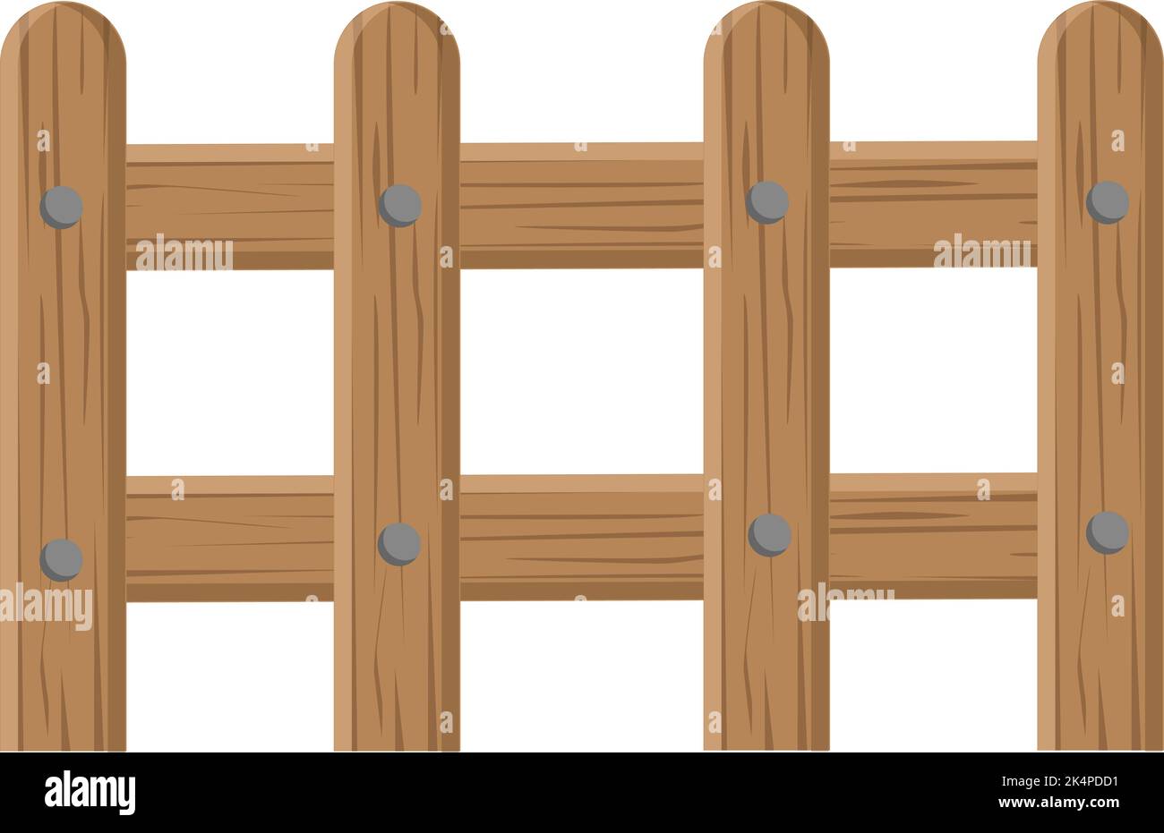 Vecchio recinto di legno, illustrazione, vettore su uno sfondo bianco. Illustrazione Vettoriale Vecchio recinto di legno, illustrazione, vettore su uno sfondo bianco. Illustrazione Vettoriale