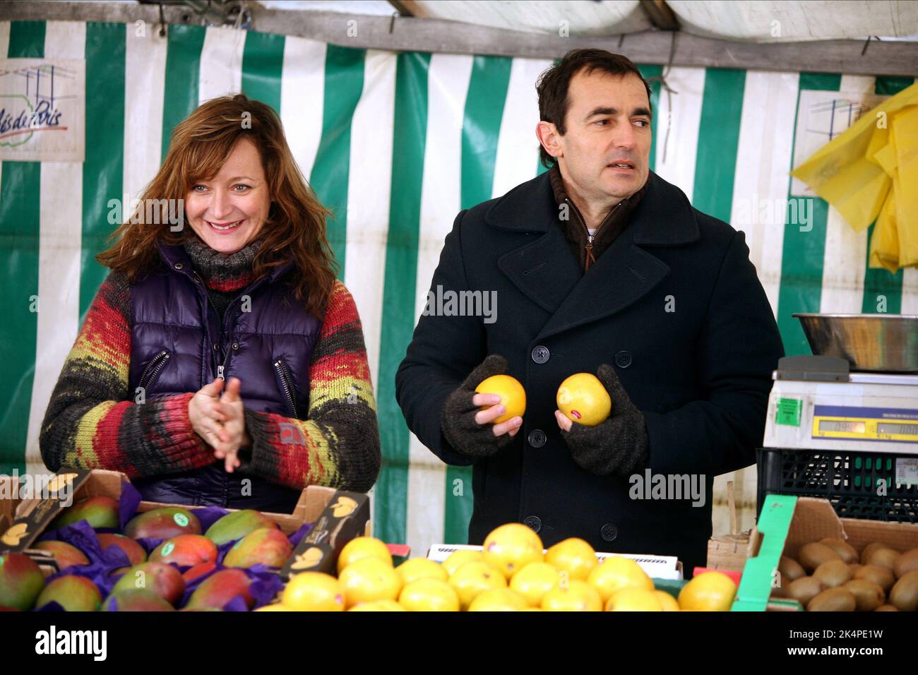 JULIE FERRIER, ALBERT DUPONTEL, PARIGI, 2008 Foto Stock