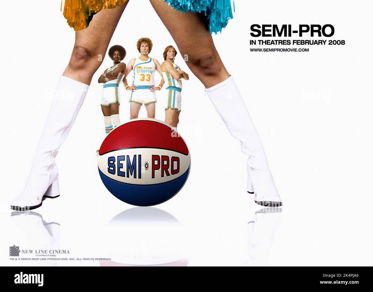 ANDRE BENJAMIN, Will Ferrell, Woody Harrelson POSTER, SEMI-PRO, 2008 Foto Stock