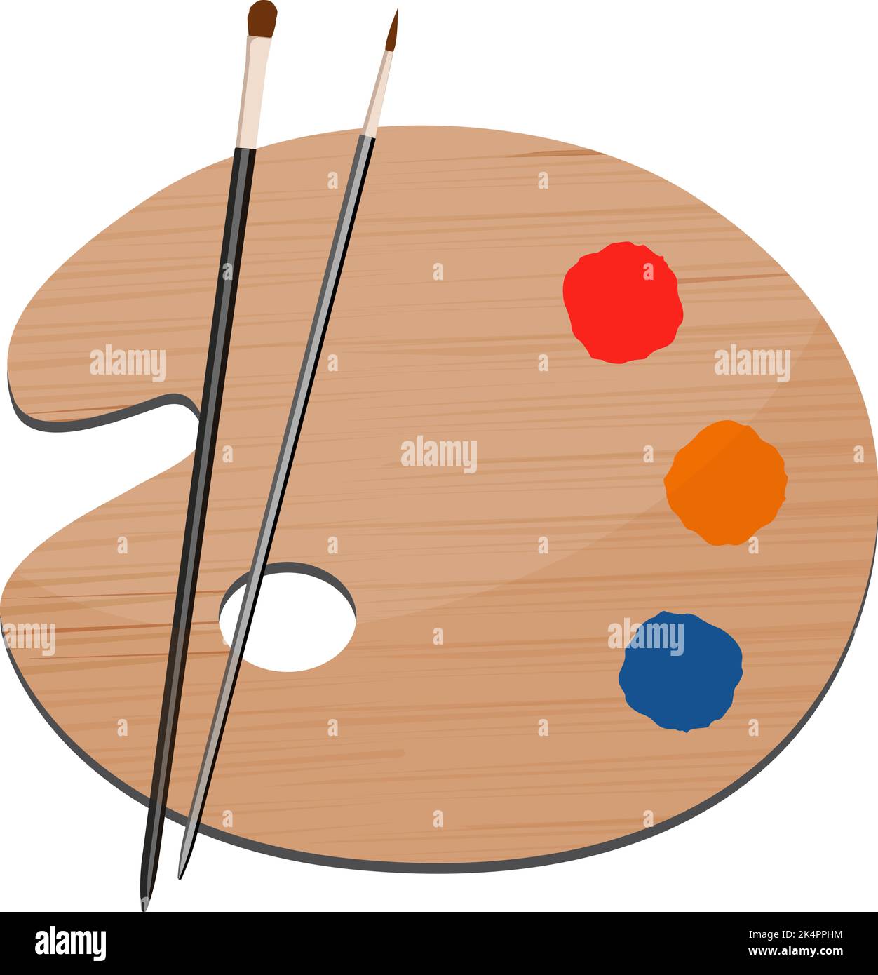 Tavolozza dei colori, illustrazione, vettore su sfondo bianco. Illustrazione Vettoriale