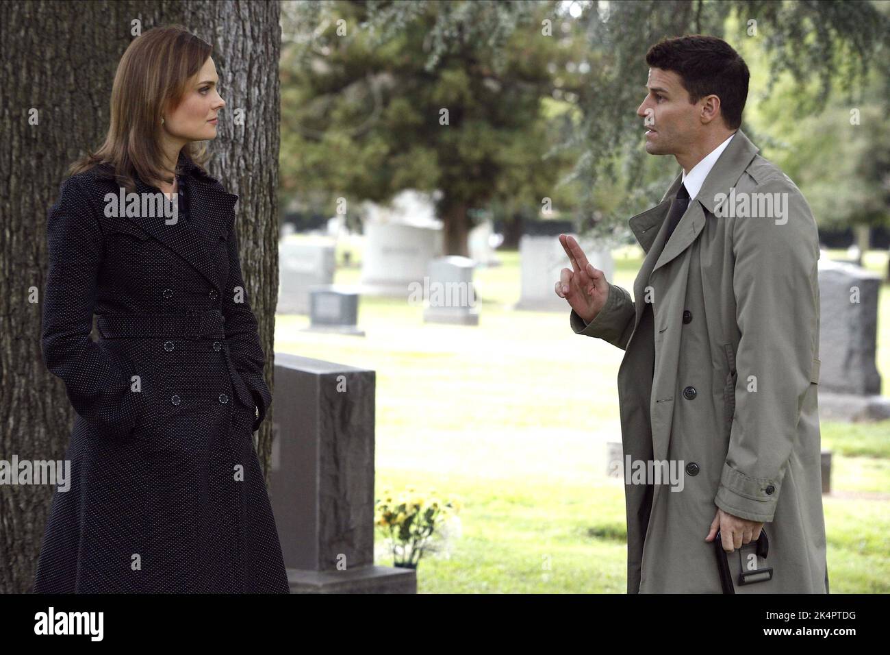 DESCHANEL,BOREANAZ, OSSA : STAGIONE 4, 2008 Foto Stock