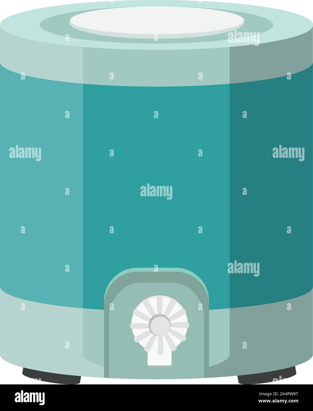 Contenitore dell'acqua, illustrazione, vettore su sfondo bianco. Illustrazione Vettoriale