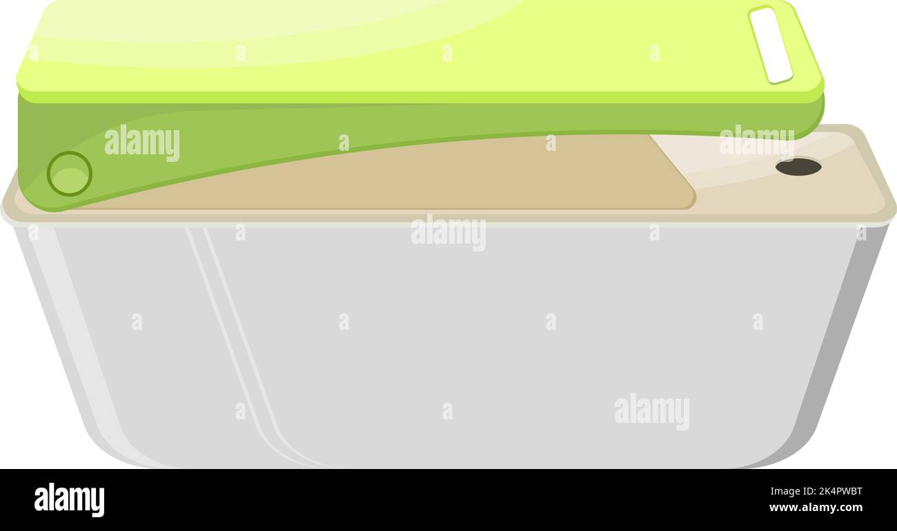 Tagliabordi in plastica, illustrazione, vettore su sfondo bianco. Illustrazione Vettoriale