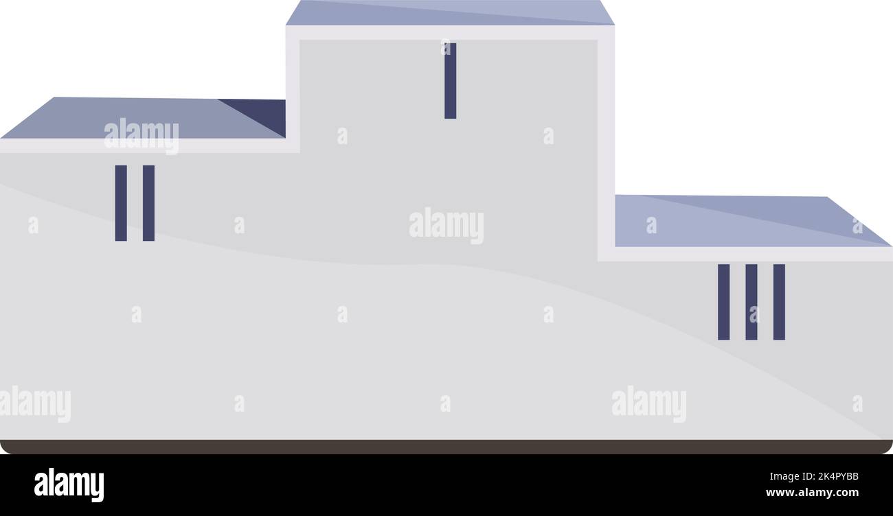 Palcoscenico vincente, illustrazione, vettore su sfondo bianco. Illustrazione Vettoriale