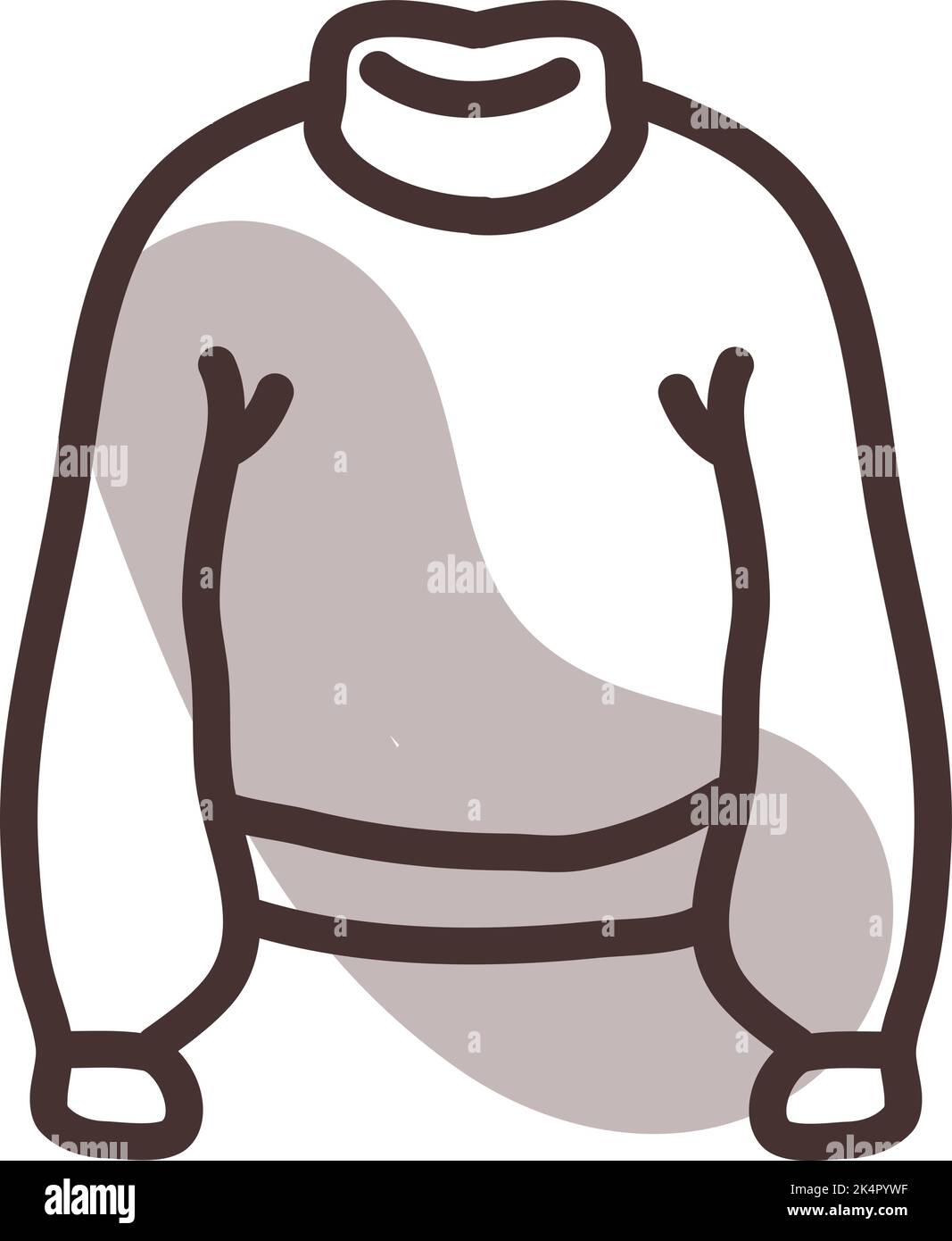 Ponticello marrone, illustrazione, vettore su sfondo bianco. Illustrazione Vettoriale