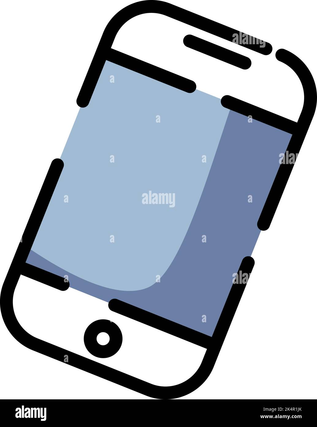 Telefono cellulare e wallet, illustrazione, vettore su sfondo bianco. Illustrazione Vettoriale