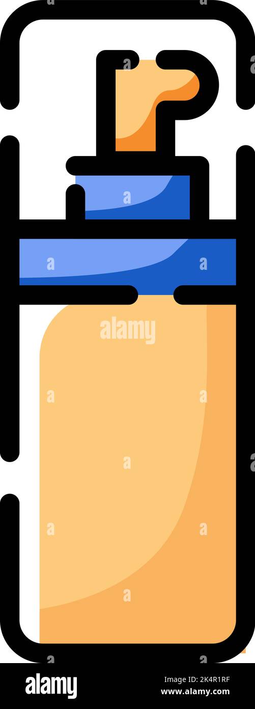 Cosmetica fondazione liquida, illustrazione, vettore su sfondo bianco. Illustrazione Vettoriale