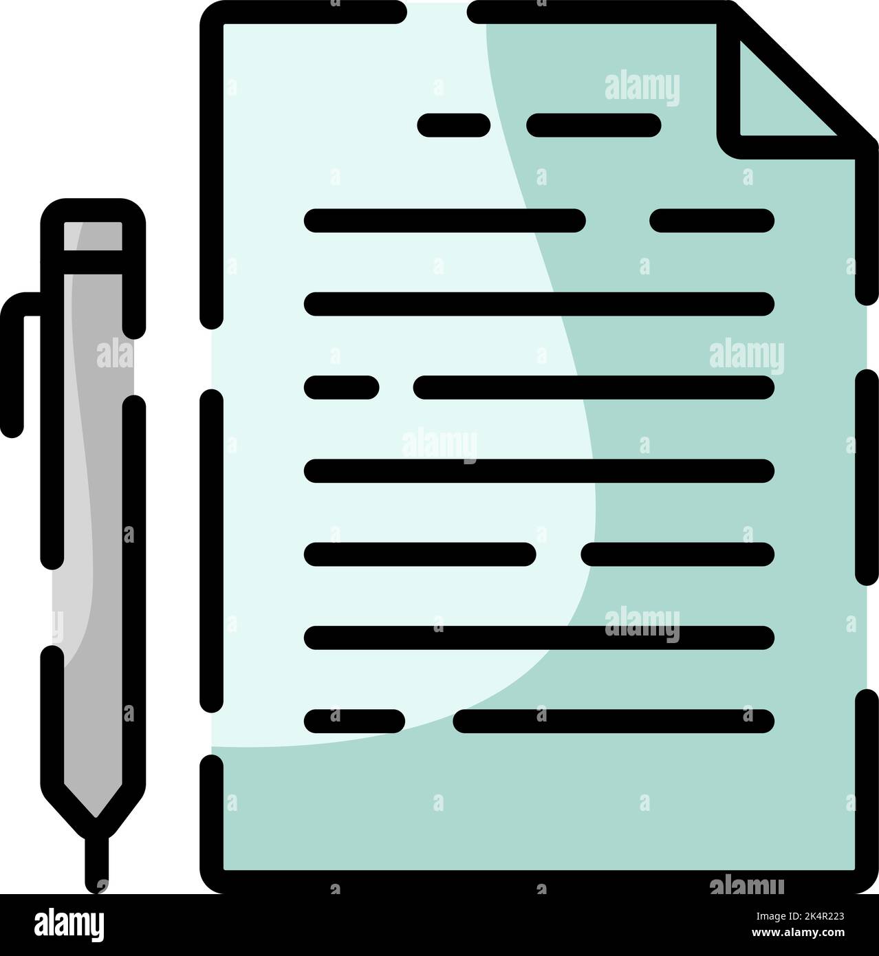 Relazione finanziaria, illustrazione, vettore su sfondo bianco. Illustrazione Vettoriale