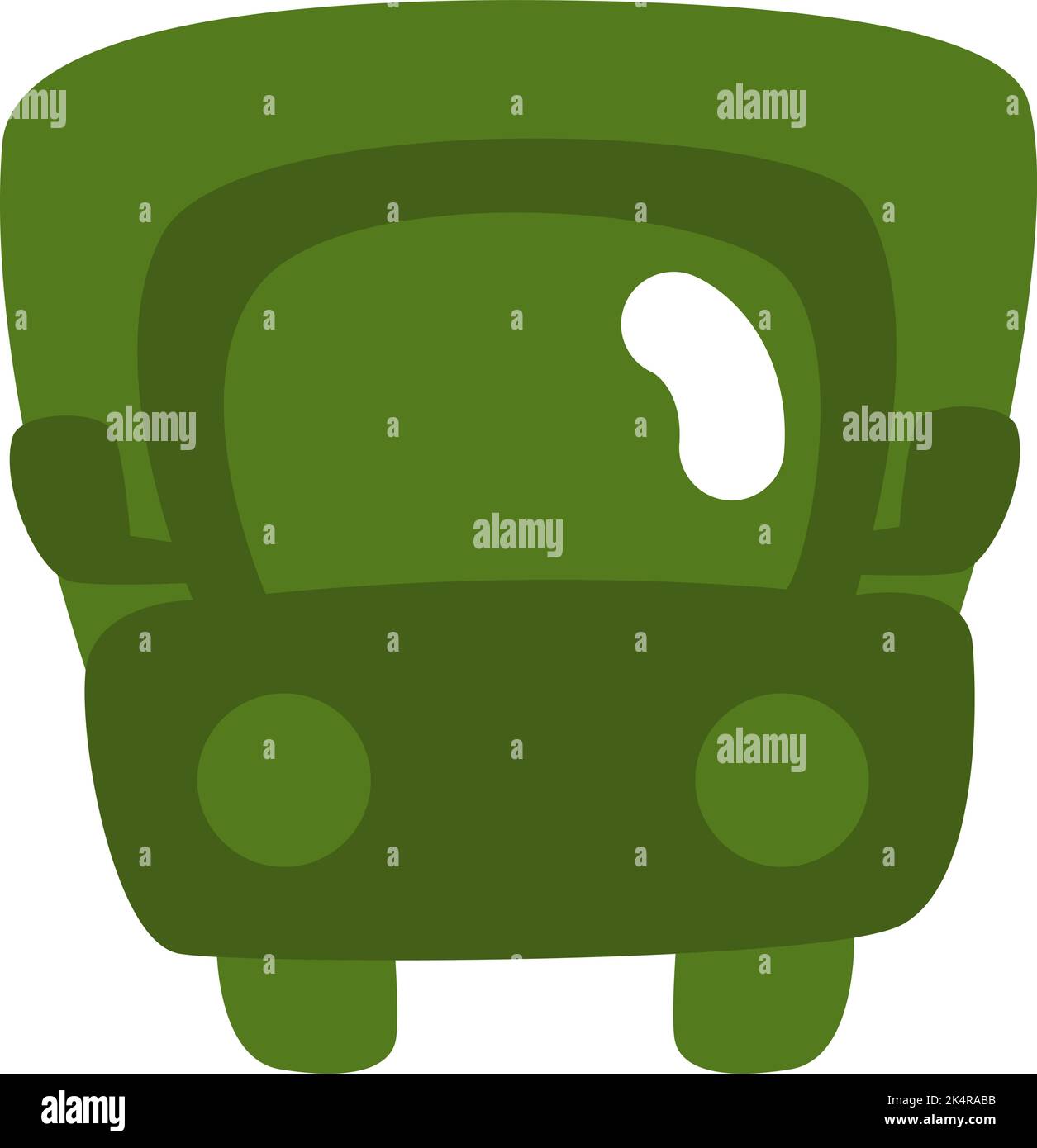 Camion per trasporto militare, illustrazione, vettore su sfondo bianco. Illustrazione Vettoriale