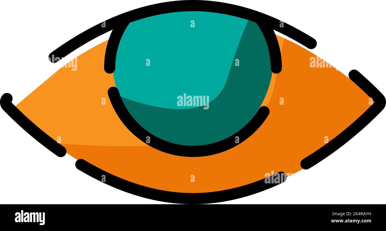 Vista mobile, illustrazione, vettore su sfondo bianco. Illustrazione Vettoriale