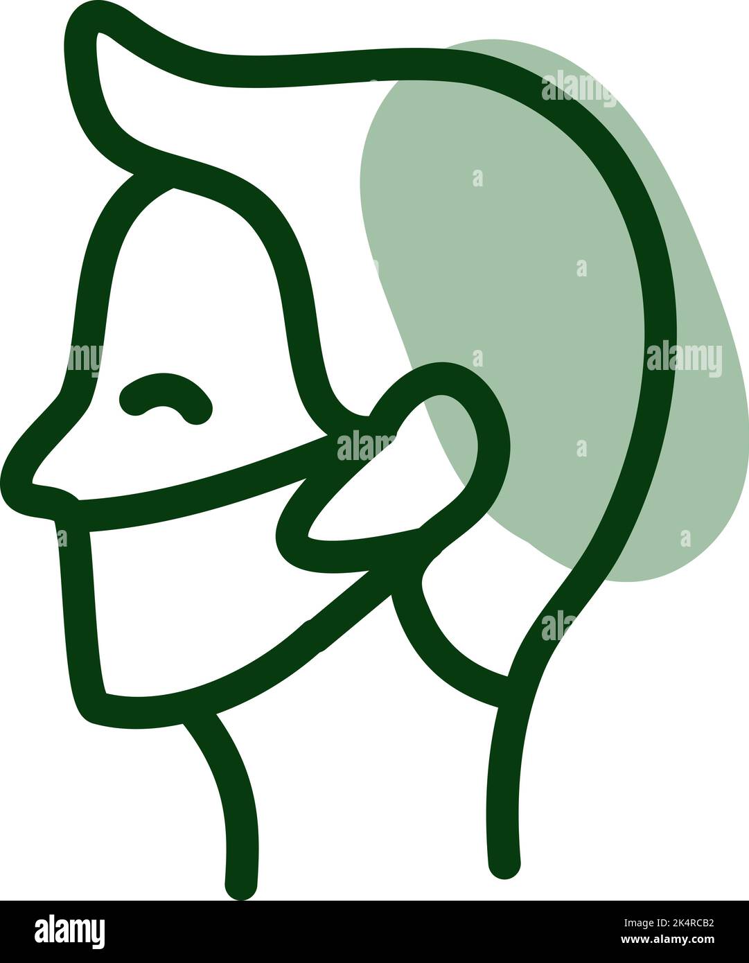 Protezione maschera di Covid, illustrazione, vettore su sfondo bianco. Illustrazione Vettoriale