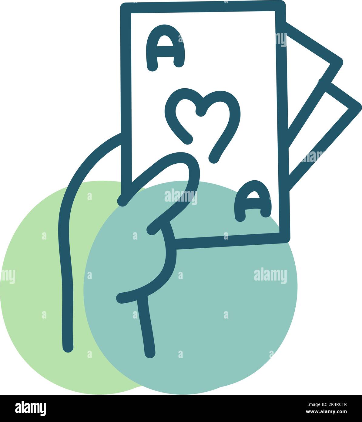 Carte da gioco del parco divertimenti, illustrazione, vettore su sfondo bianco. Illustrazione Vettoriale