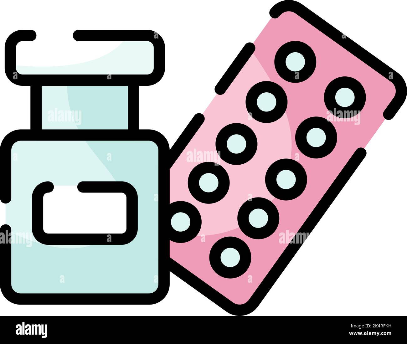 Corona virus medicina, illustrazione, vettore su sfondo bianco. Illustrazione Vettoriale