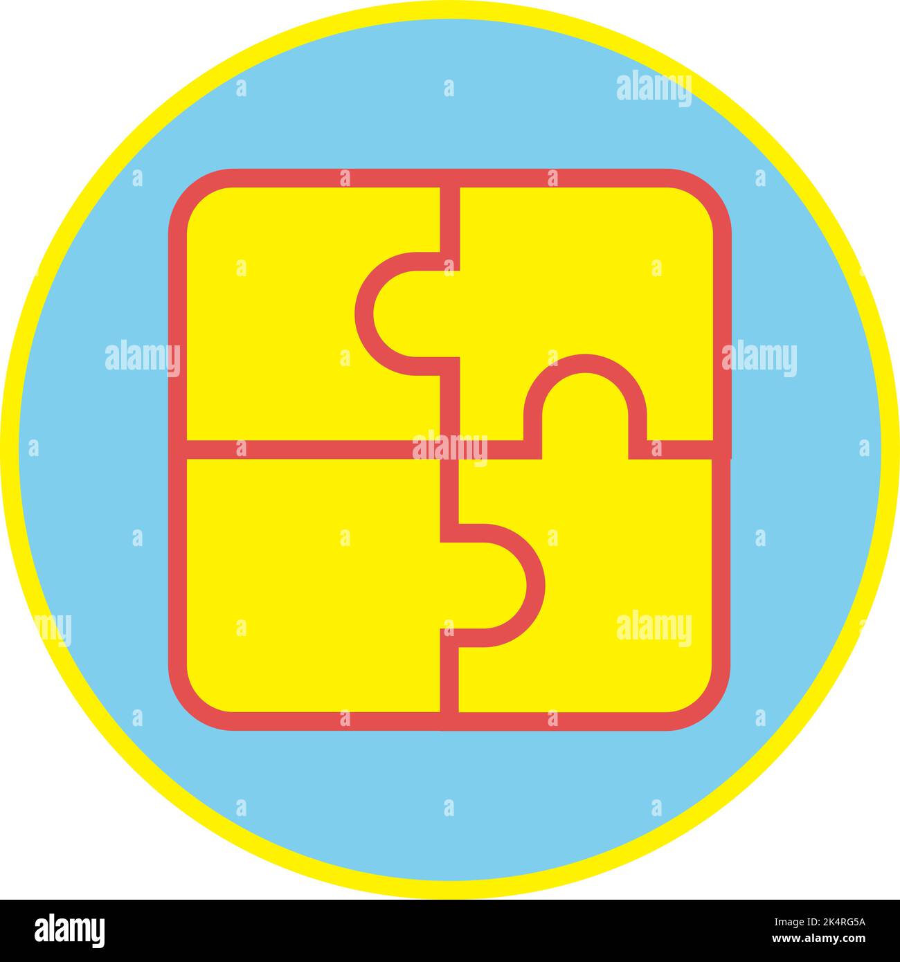 Baby puzzle, illustrazione, vettore su sfondo bianco. Illustrazione Vettoriale