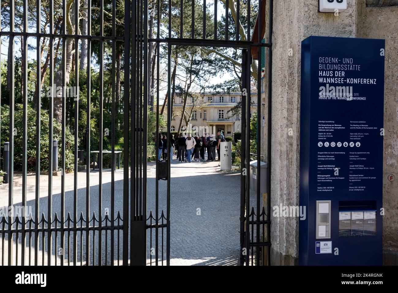 Memorial House della Conferenza di Wannsee Foto Stock