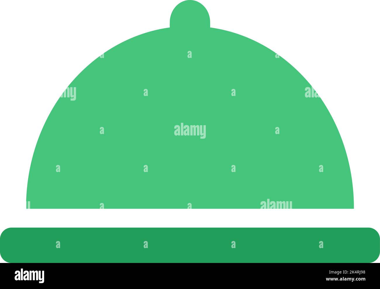 Vassoio con coperchio, illustrazione, vettore su sfondo bianco. Illustrazione Vettoriale