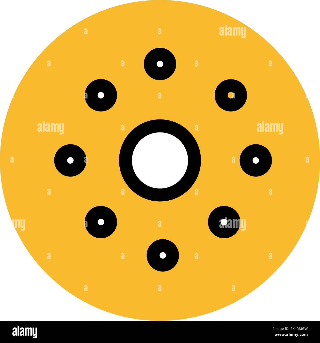 Rotolo di tessuto, illustrazione, vettore su sfondo bianco. Illustrazione Vettoriale