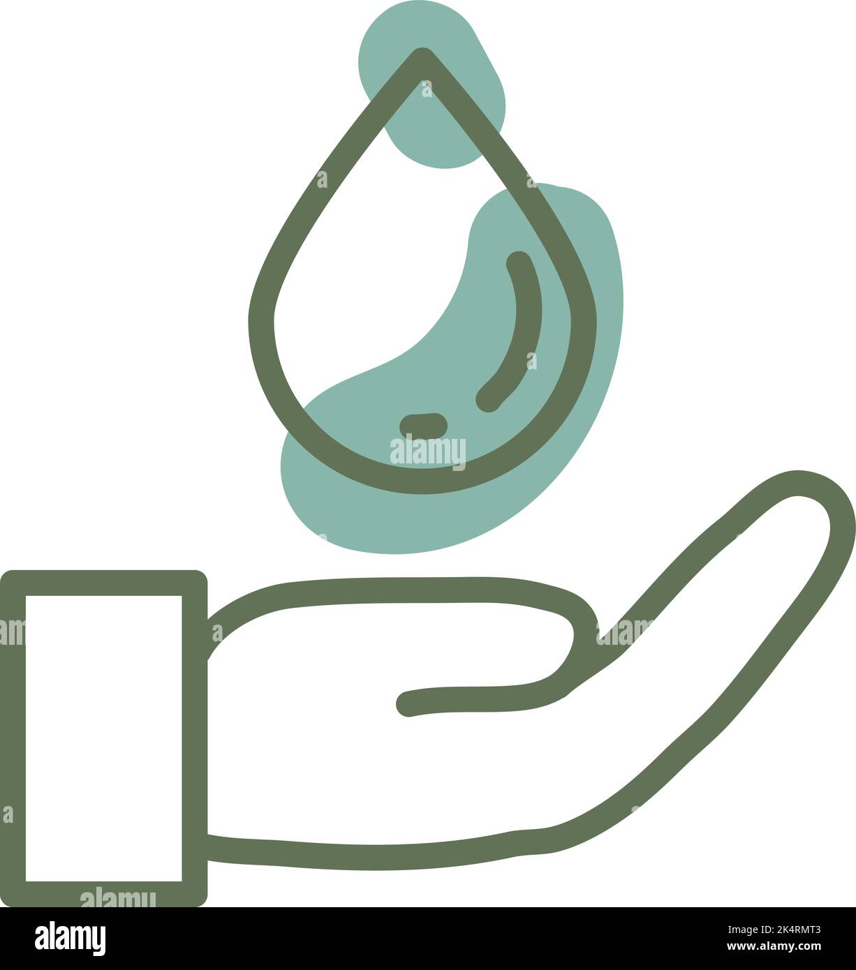 Ecologia acqua, illustrazione, vettore su sfondo bianco. Illustrazione Vettoriale