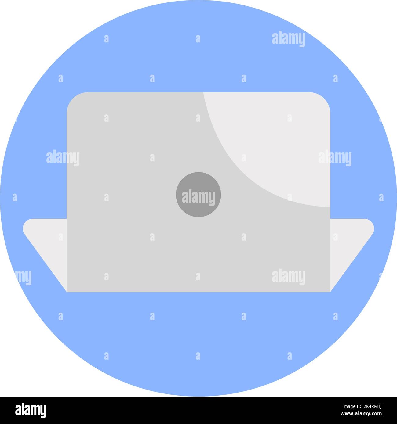 Laptop Education grigio, illustrazione, vettore su sfondo bianco. Illustrazione Vettoriale