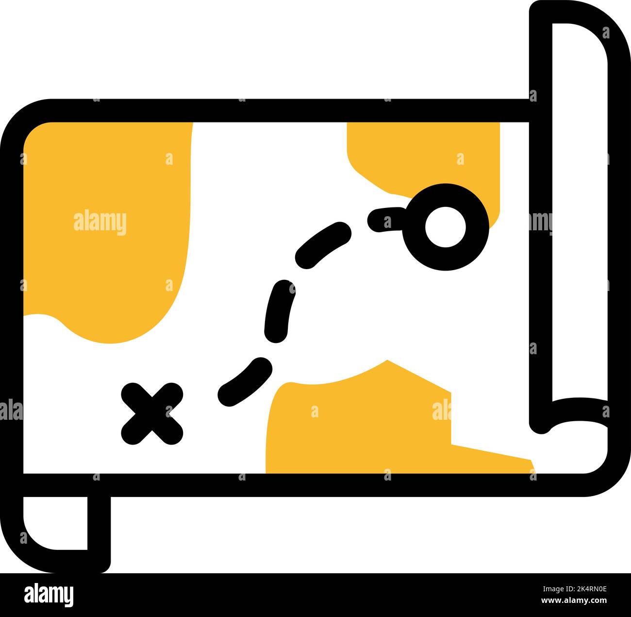 Mappa del gioco, illustrazione, vettore su sfondo bianco. Illustrazione Vettoriale