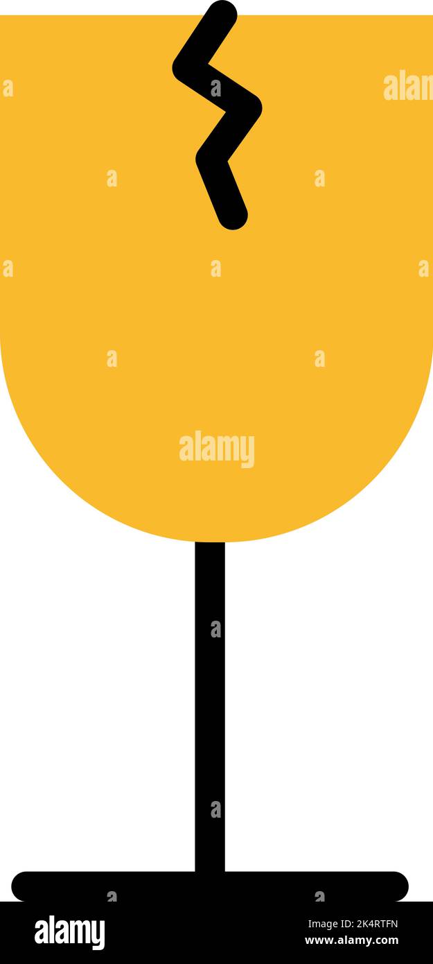 Spedizione fragile, illustrazione, vettore su sfondo bianco. Illustrazione Vettoriale