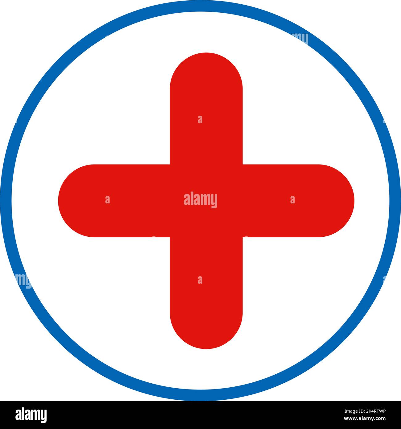 Segno pubblico ospedale , illustrazione, vettore su sfondo bianco. Illustrazione Vettoriale