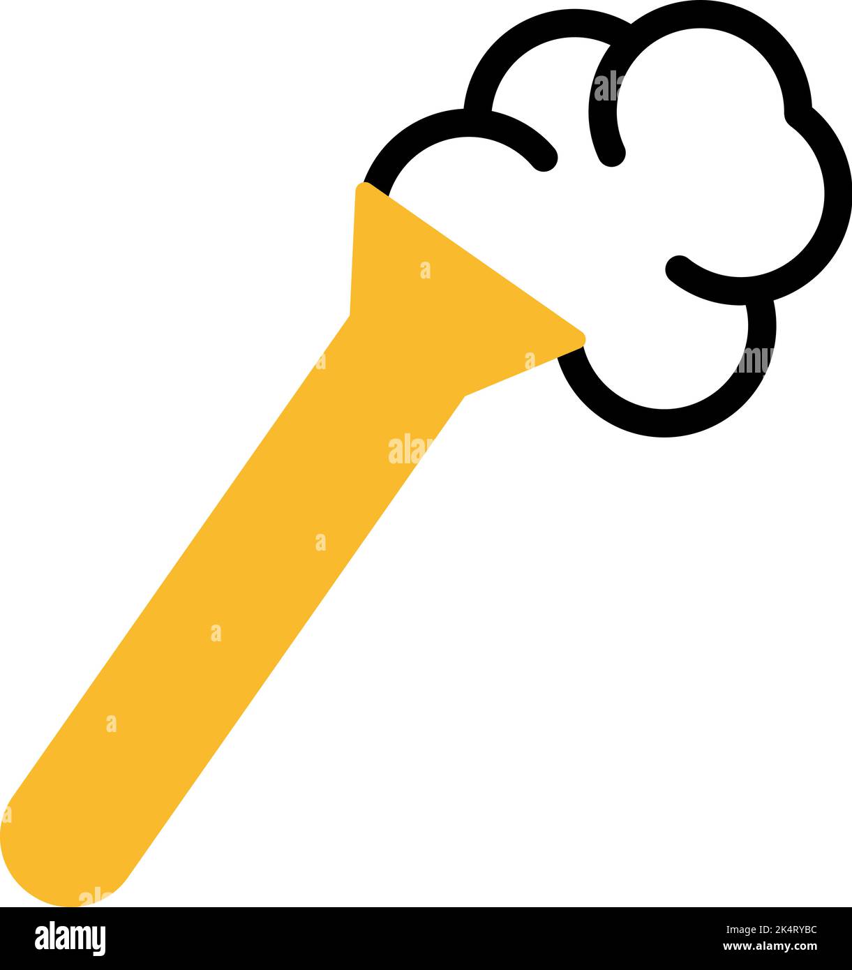 Classe chimica, illustrazione, vettore su sfondo bianco. Illustrazione Vettoriale