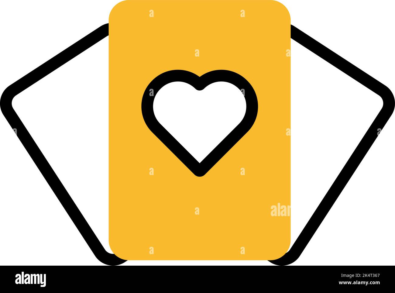 Mazzo di carte, illustrazione, vettore su sfondo bianco. Illustrazione Vettoriale