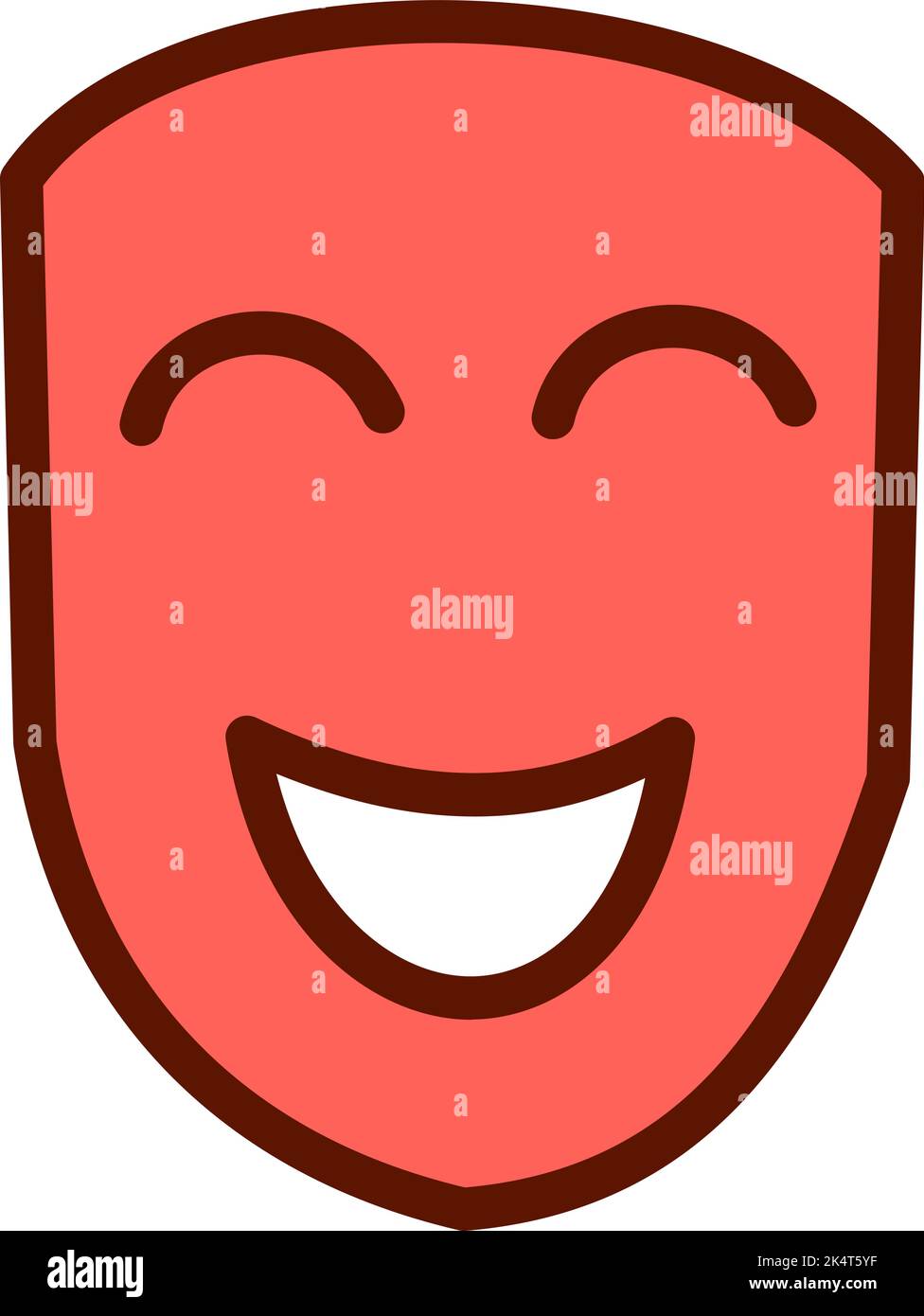 Carnevale festive maschera, illustrazione, vettore su sfondo bianco. Illustrazione Vettoriale