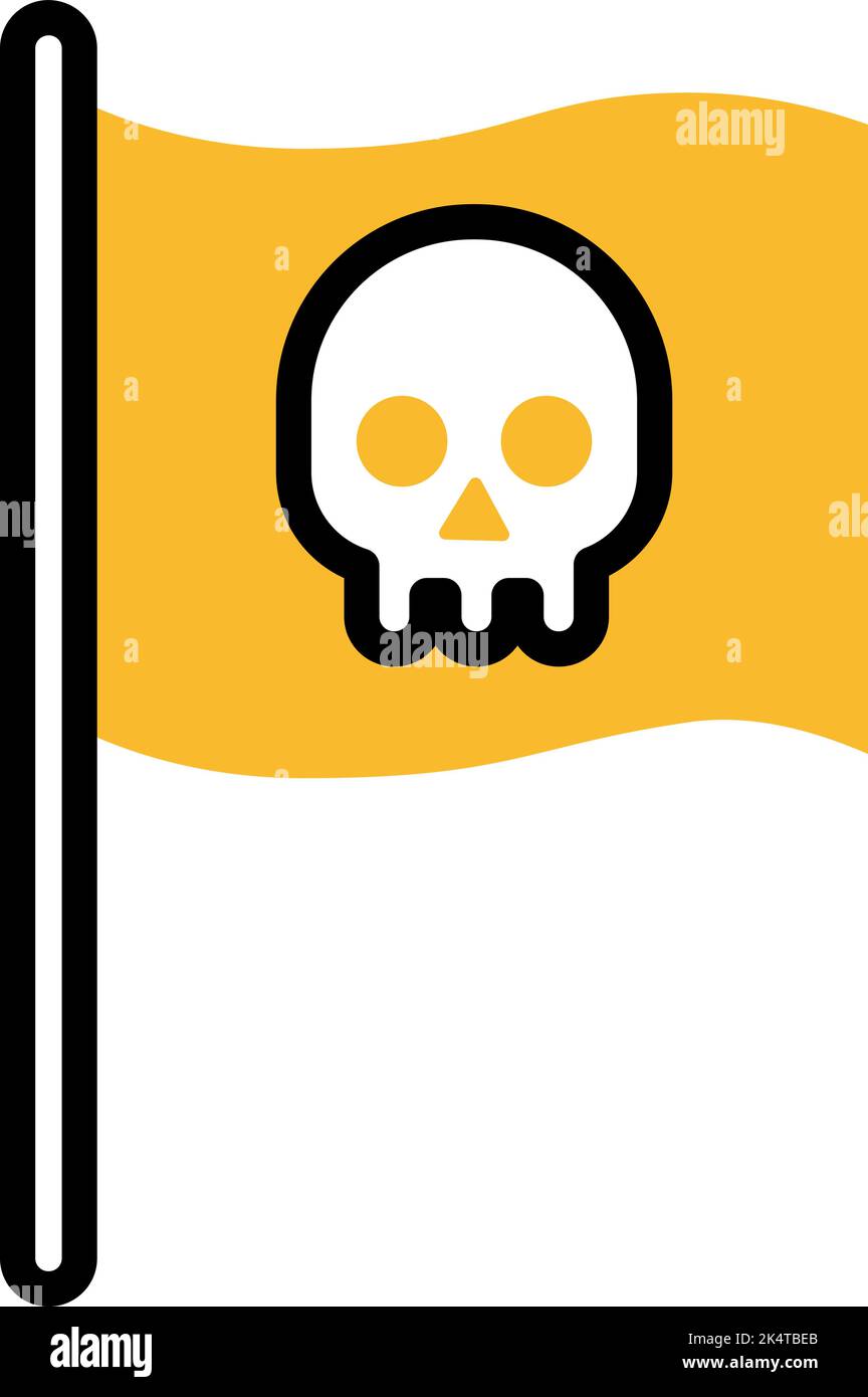 Pirata genere di film, illustrazione, vettore su sfondo bianco. Illustrazione Vettoriale