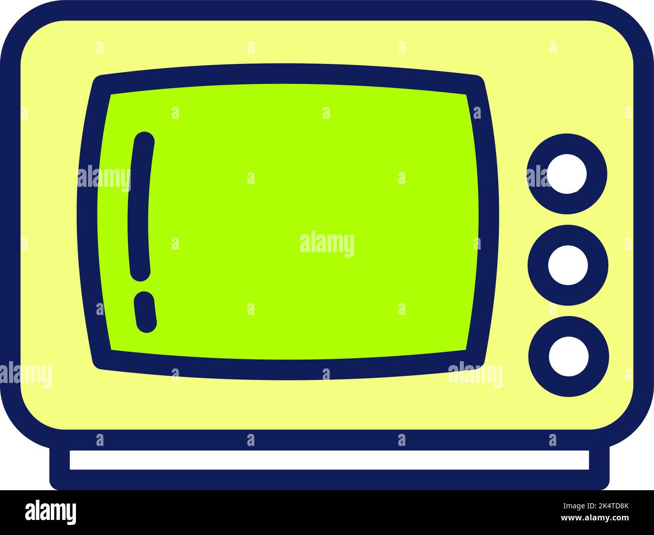 Vecchio retro tv, illustrazione, vettore su sfondo bianco. Illustrazione Vettoriale