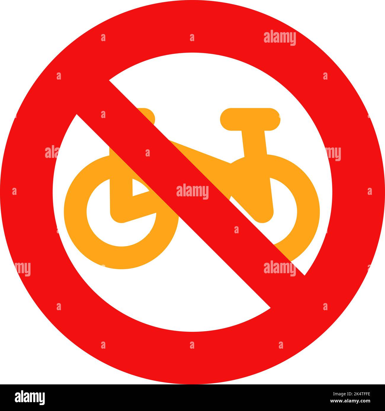 Non c'è bicicletta da corsa, illustrazione, vettore su sfondo bianco. Illustrazione Vettoriale