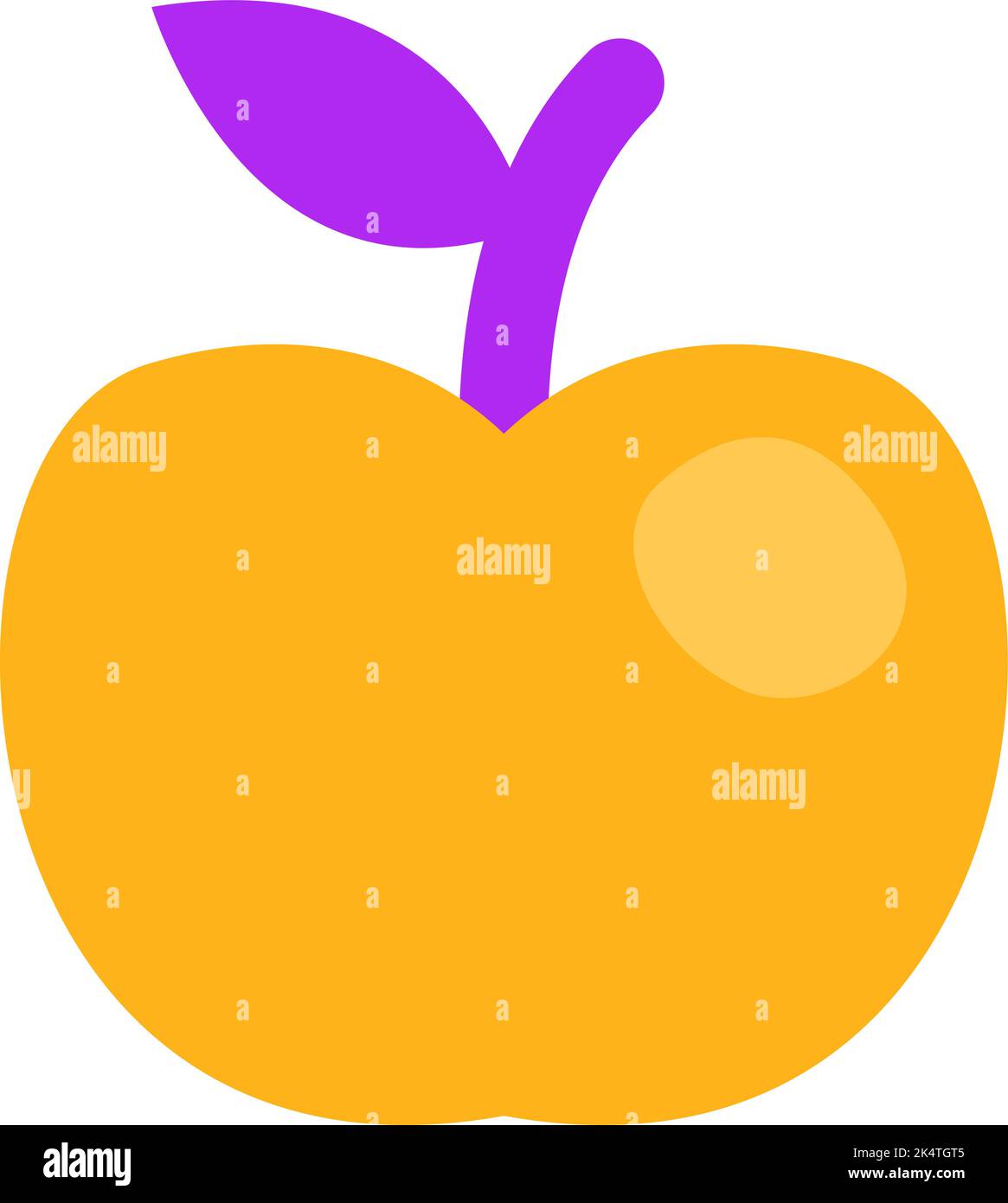 Mela scientifica, illustrazione, vettore su sfondo bianco. Illustrazione Vettoriale