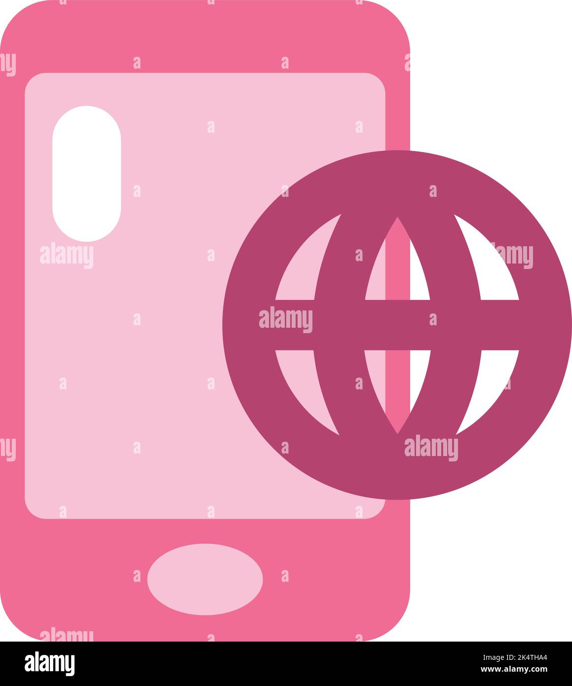 Telefono internet, illustrazione, vettore su sfondo bianco. Illustrazione Vettoriale