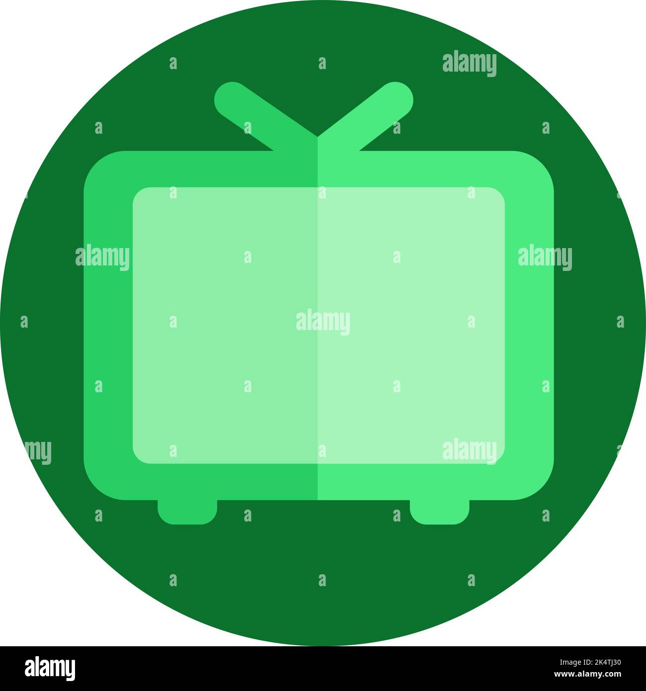 Vecchio TV, illustrazione, vettore su sfondo bianco. Illustrazione Vettoriale