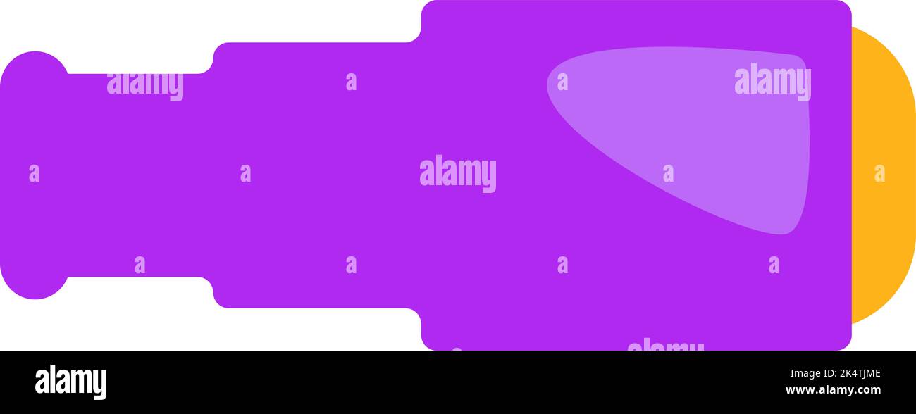 Telescopio scientifico, illustrazione, vettore su sfondo bianco. Illustrazione Vettoriale