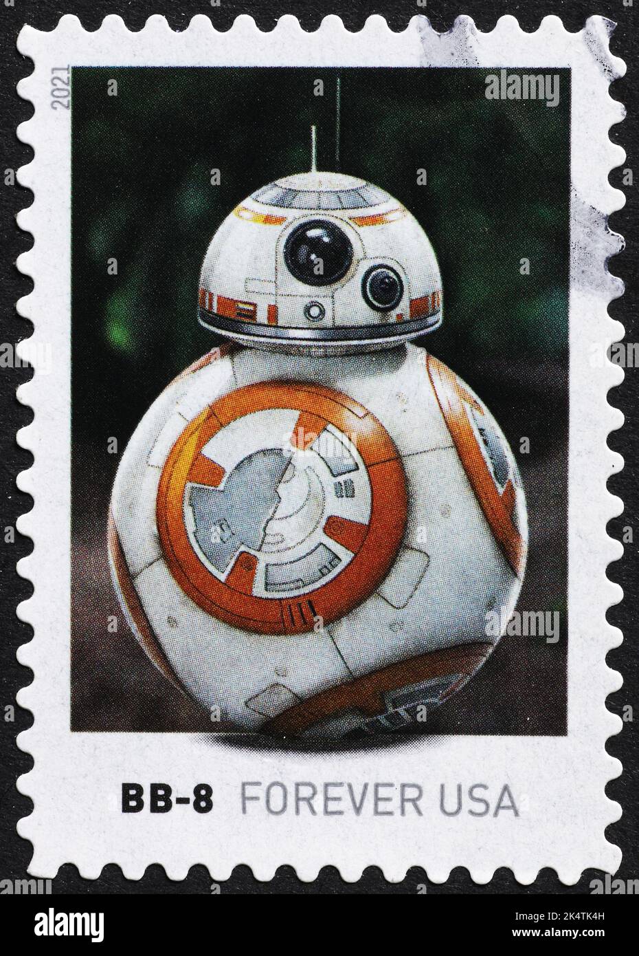 BB-8 robot di Star Wars sul francobollo Foto Stock
