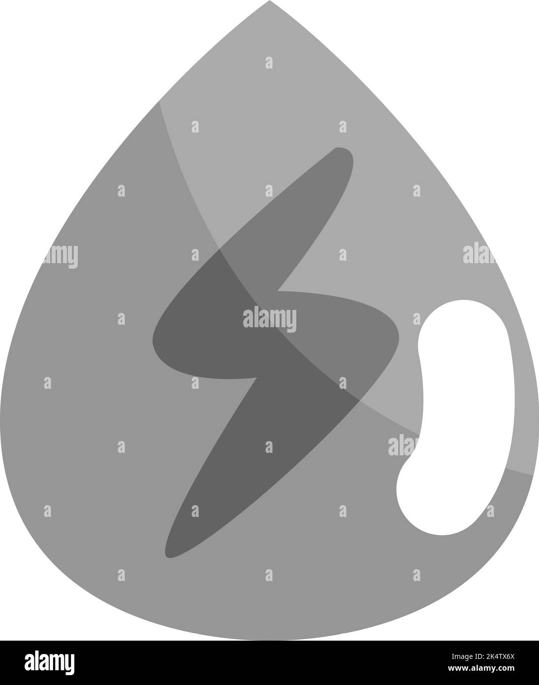 Energia dell'acqua, illustrazione, vettore su sfondo bianco. Illustrazione Vettoriale