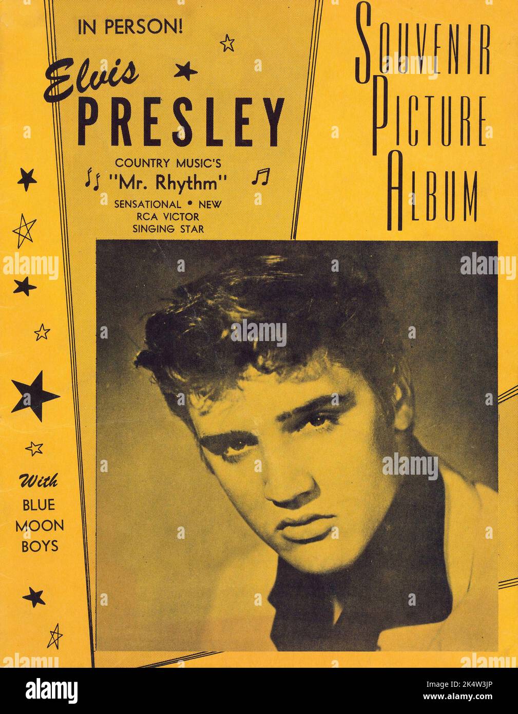 Solo stasera, Elvis Presley di Tupelo - 1957 Tupelo, MS Homecoming Concert Poster, Fairgrounds. Foto Stock