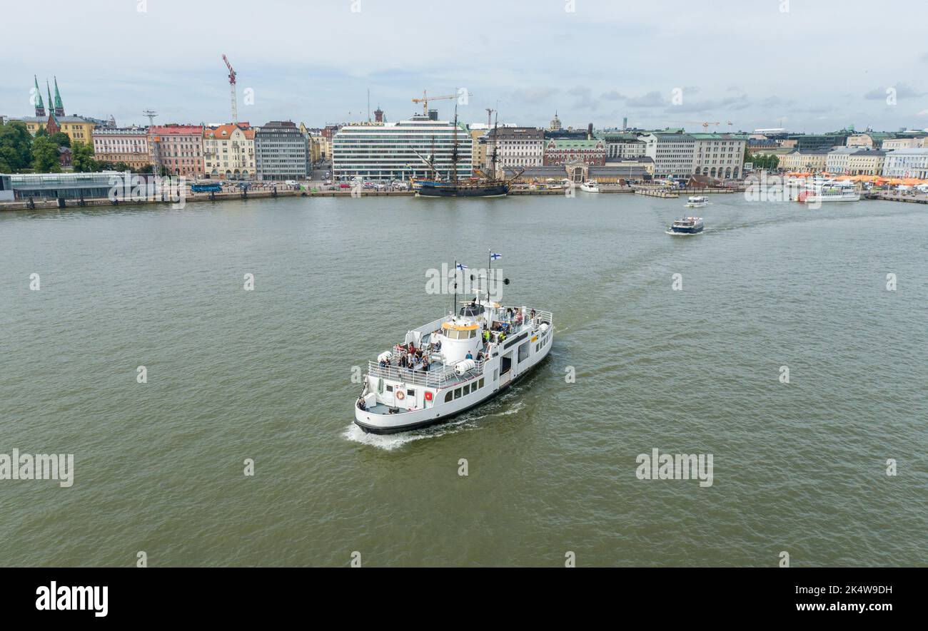 Helsinki City Commuter Ferries. Trasporto di acqua in Finlandia. Foto Stock