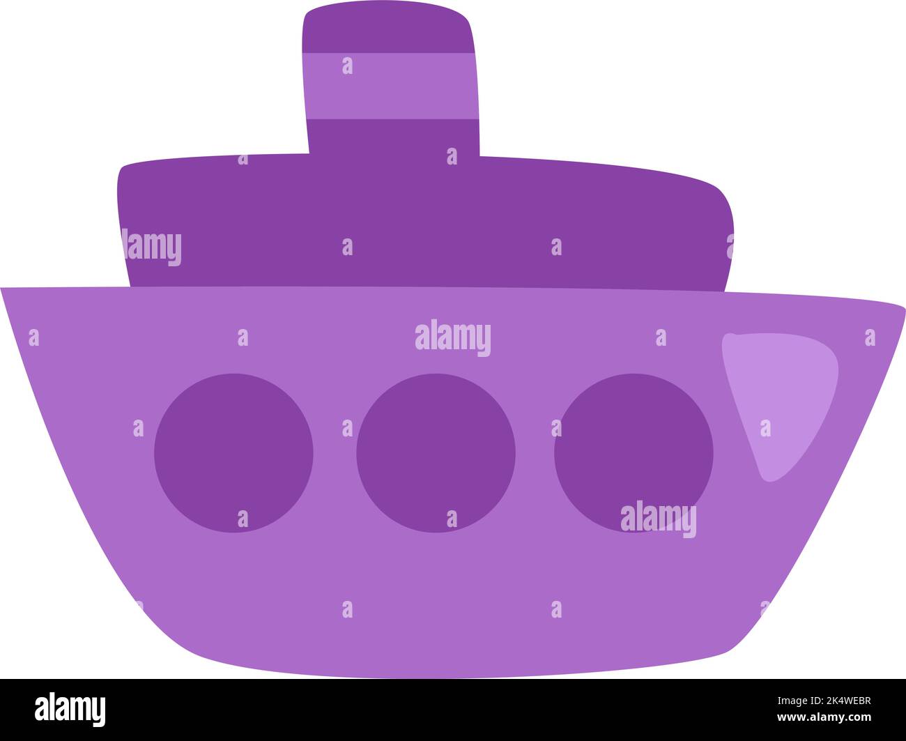 Nave marittima, illustrazione, vettore su sfondo bianco. Illustrazione Vettoriale