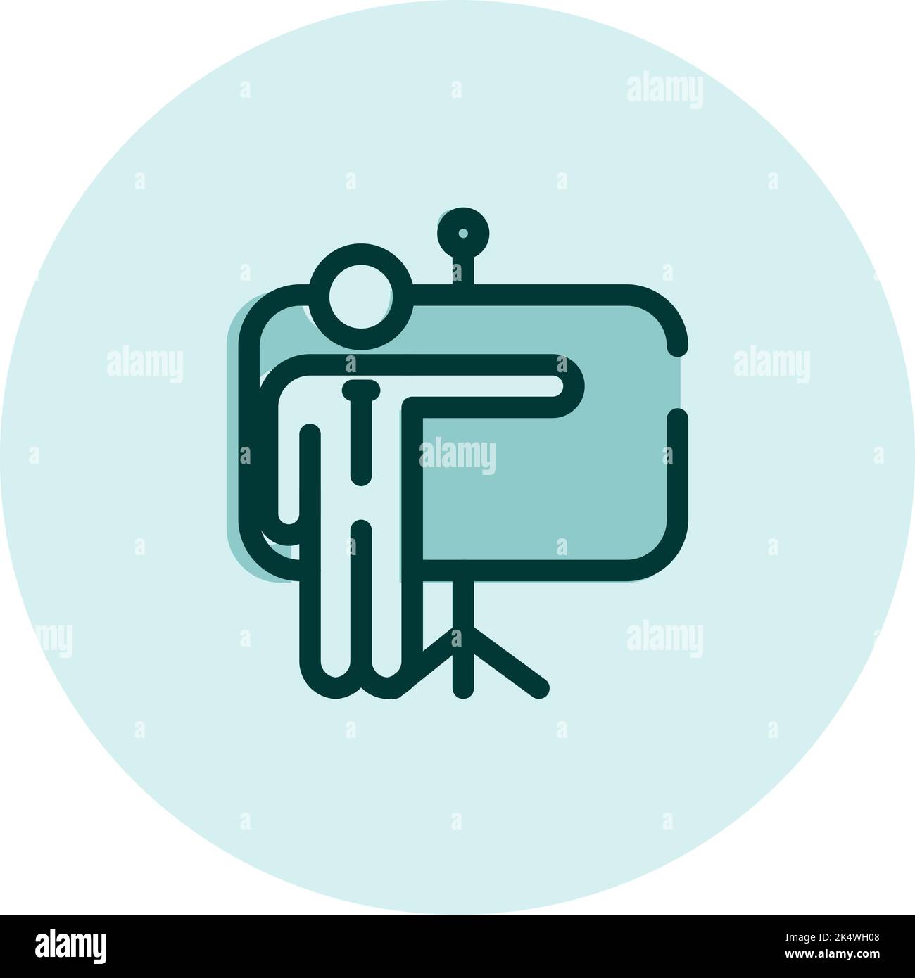 Formazione aziendale, illustrazione, vettore su sfondo bianco. Illustrazione Vettoriale